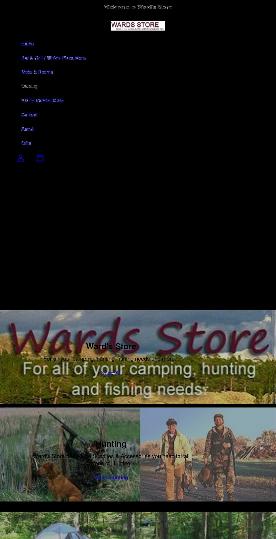 wardsstore.com shopify website screenshot