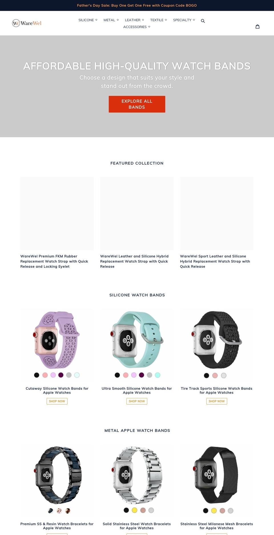 warewel.com shopify website screenshot