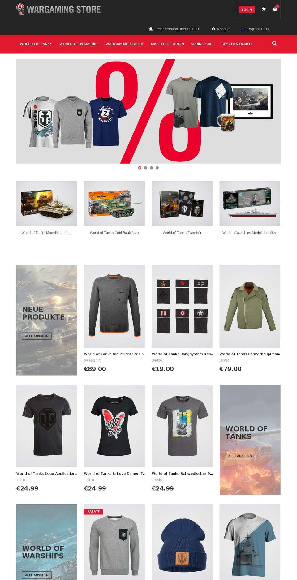 SP | WG Rebrand Shopify theme site example wargamingstore.de