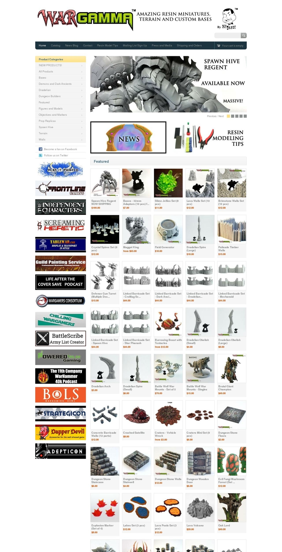 Megatronic Shopify theme site example wargamma.com