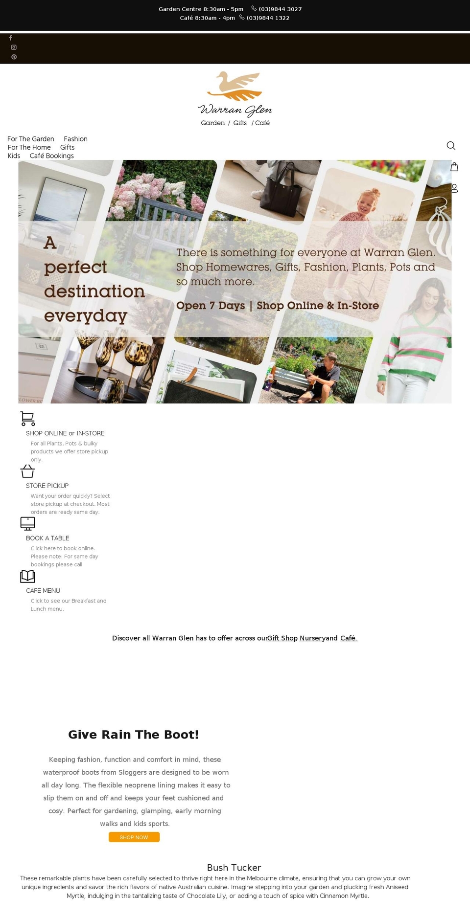 Zapiet Shopify theme site example warranglen.com.au