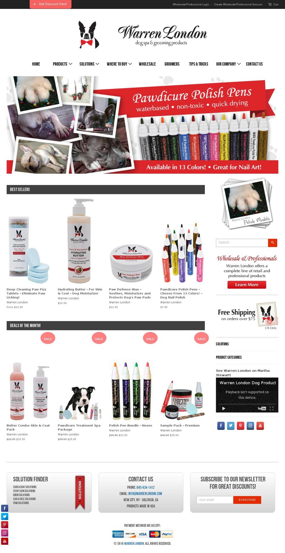 warrenlondon.com shopify website screenshot