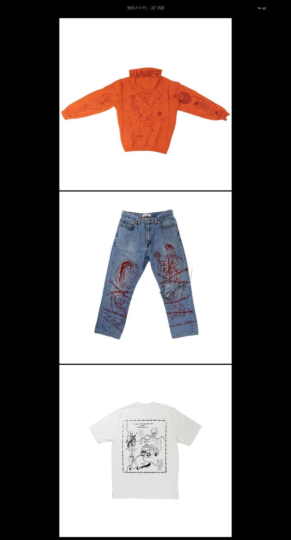 warrenlotas.com shopify website screenshot