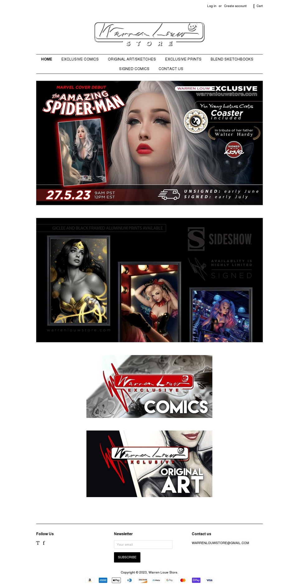 warrenlouwstore.com shopify website screenshot