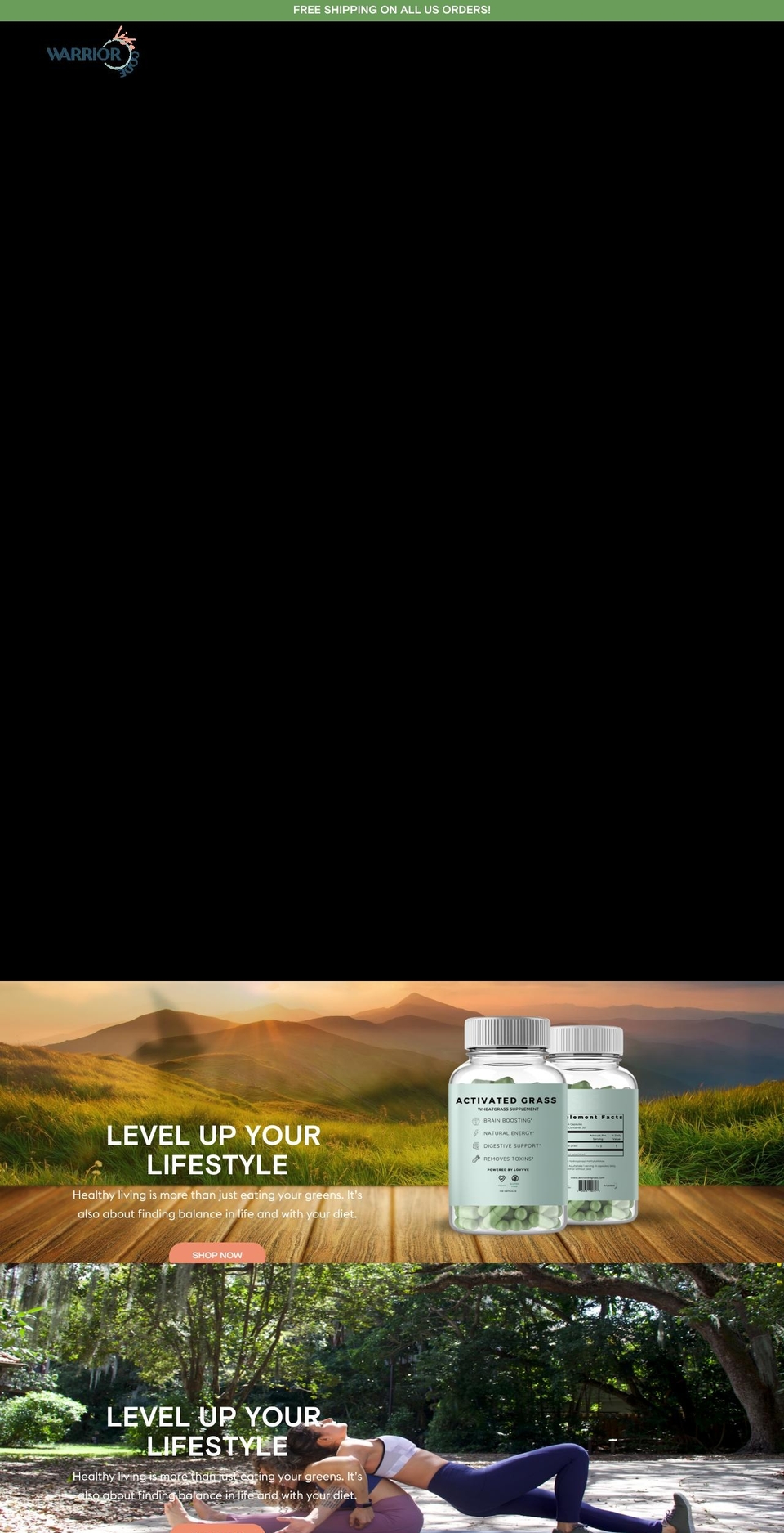 warriorlifecode.com shopify website screenshot