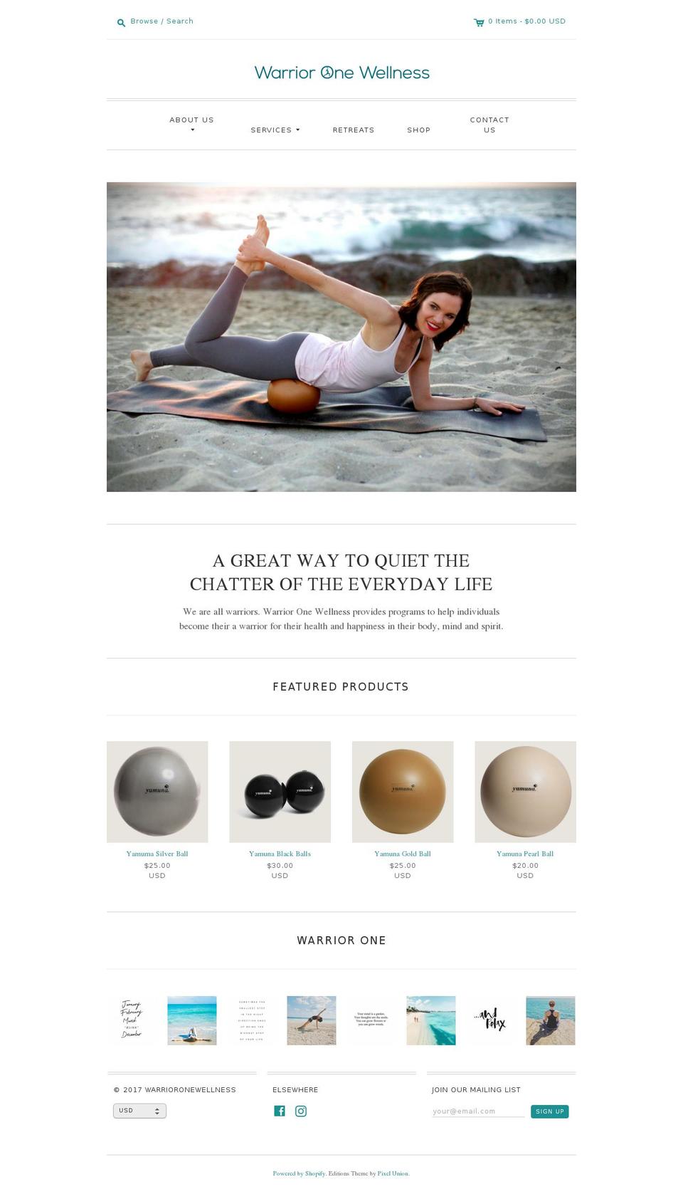 warrioronewellness.com shopify website screenshot
