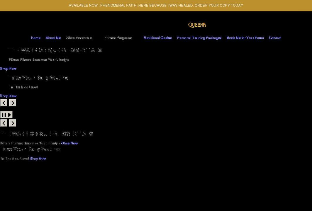 warriorqueenbfit.com shopify website screenshot
