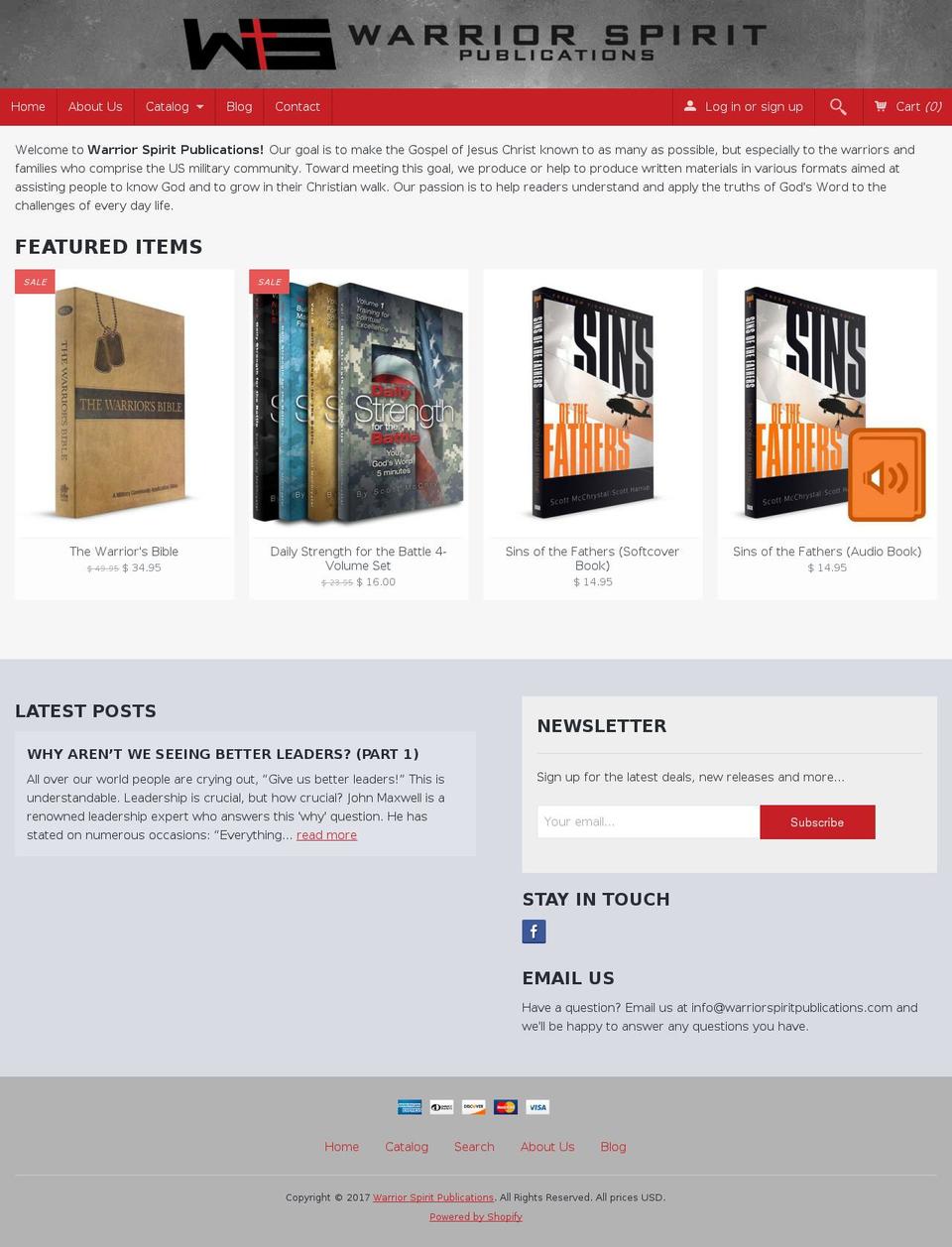 warriorspiritpublications.com shopify website screenshot