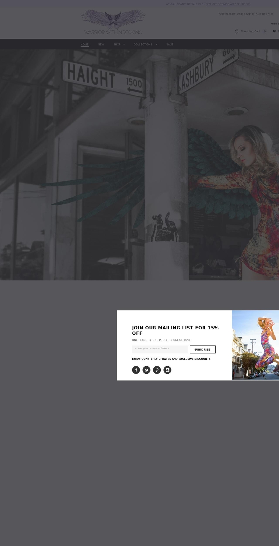 NEW DESIGN Shopify theme site example warriorwithindesigns.com