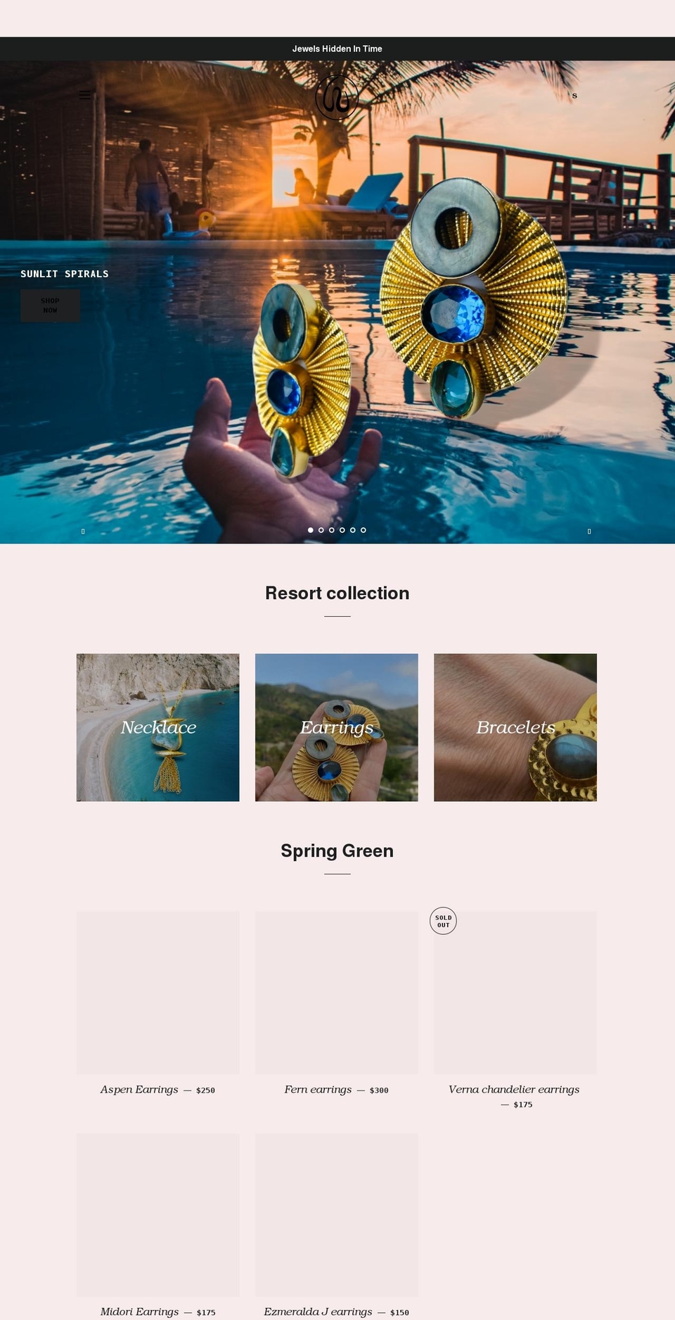 waseejewels.com shopify website screenshot
