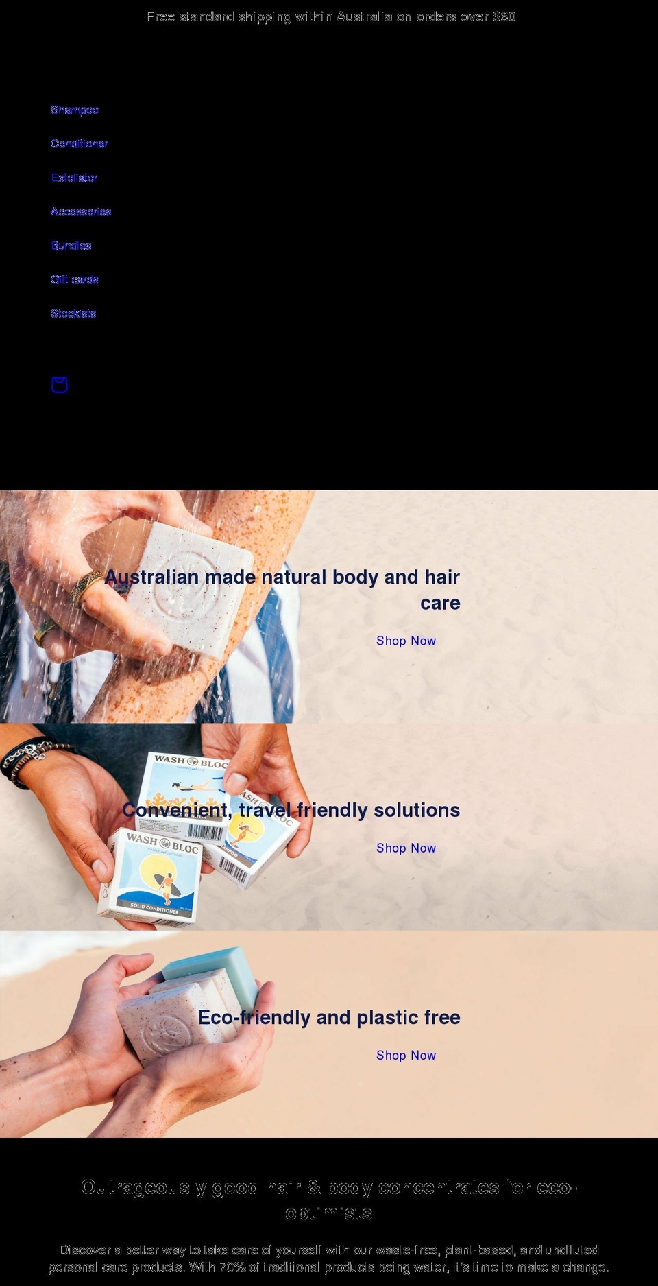 washbloc.com shopify website screenshot