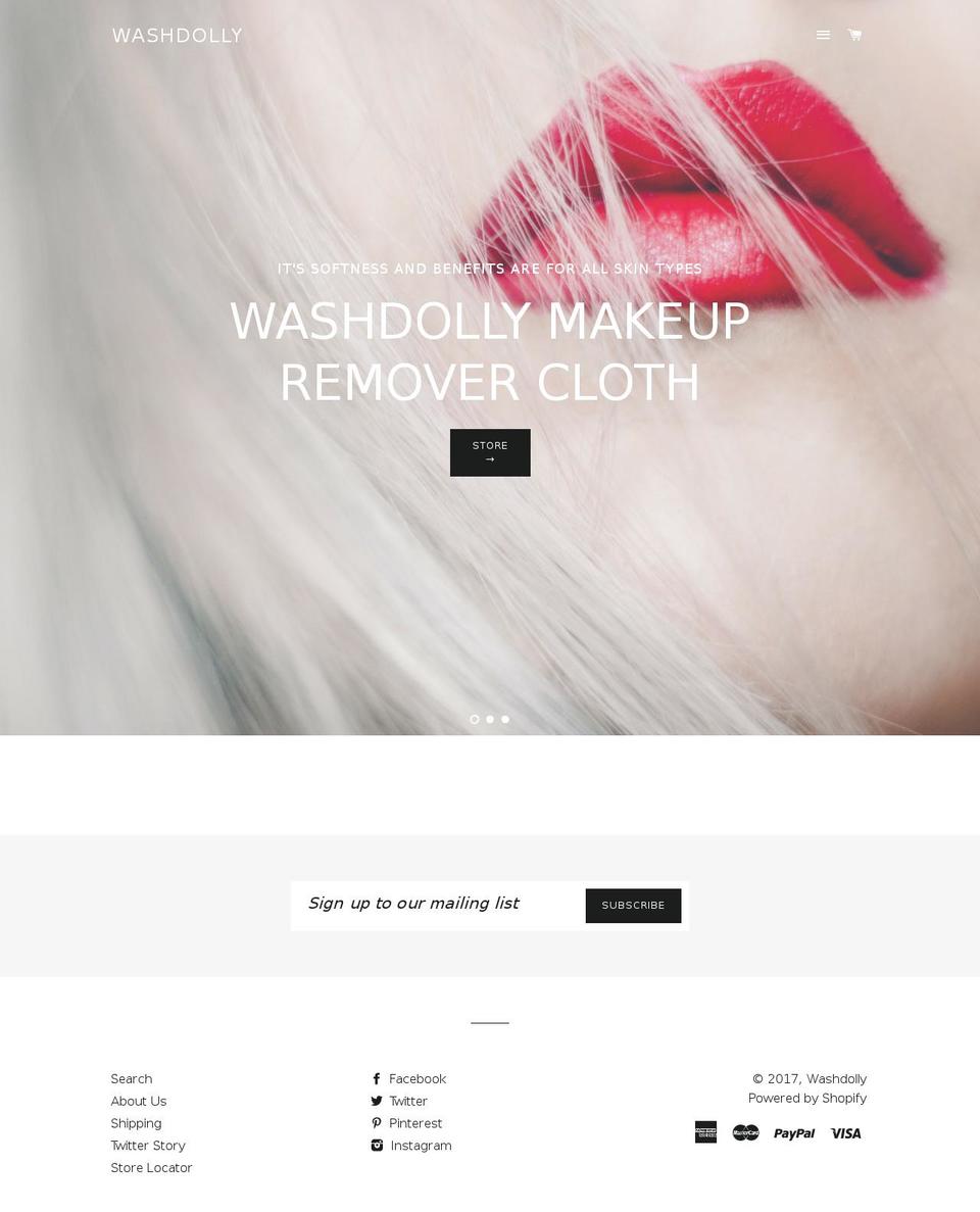 washdolly.com shopify website screenshot