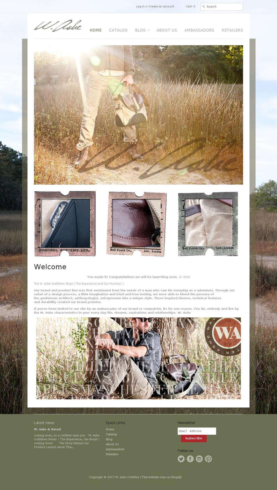 washeoutfitters.com shopify website screenshot