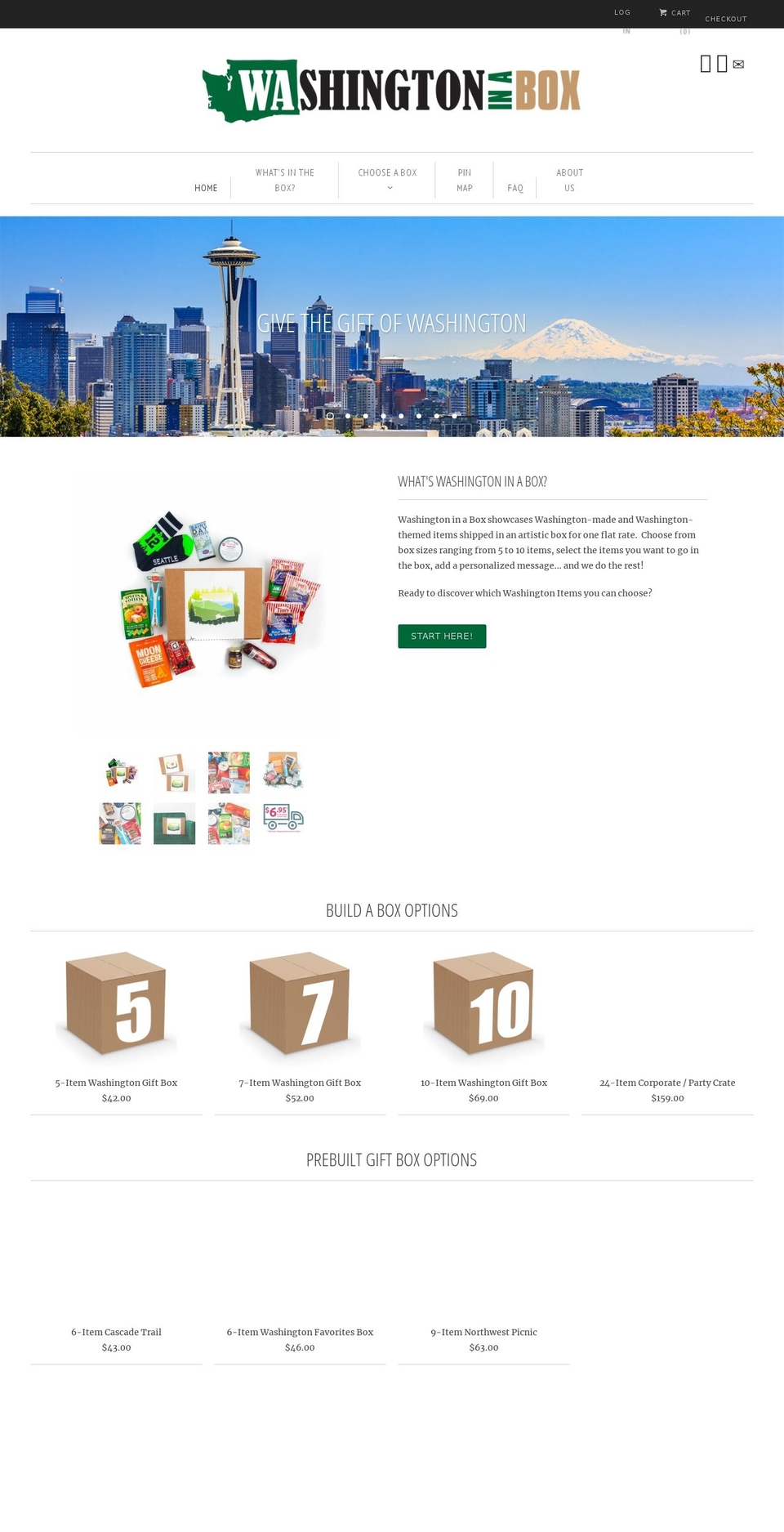 washingtoninabox.com shopify website screenshot