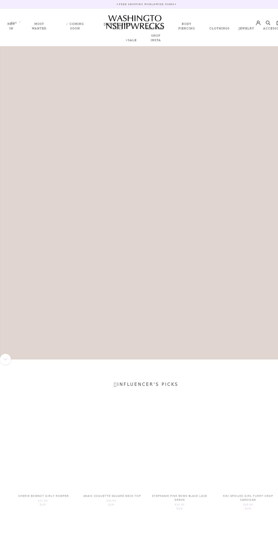 washingtonshipwrecks.com shopify website screenshot