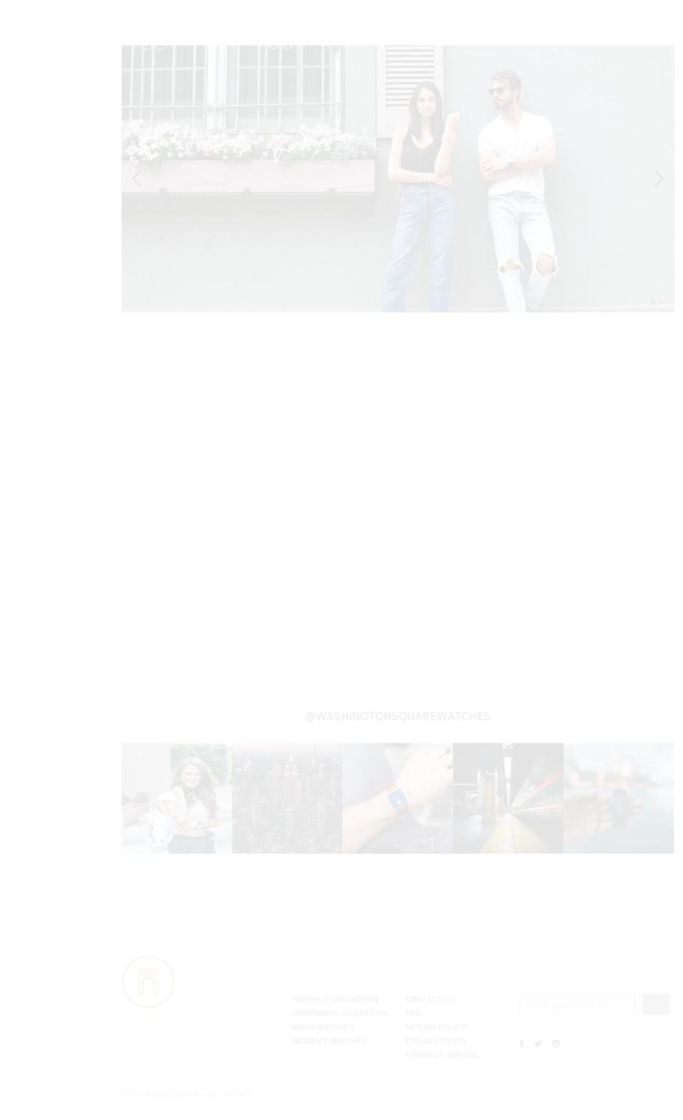 washingtonsquarewatches.com shopify website screenshot