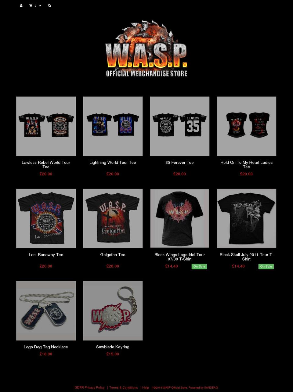 wasp-uk.myshopify.com shopify website screenshot