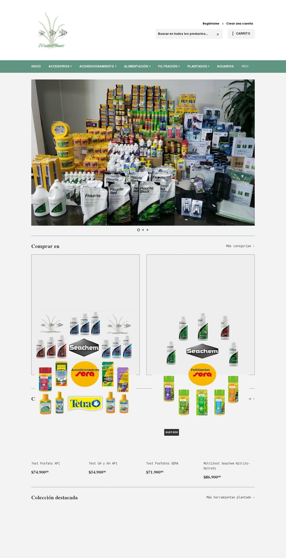 wasserplants.com shopify website screenshot