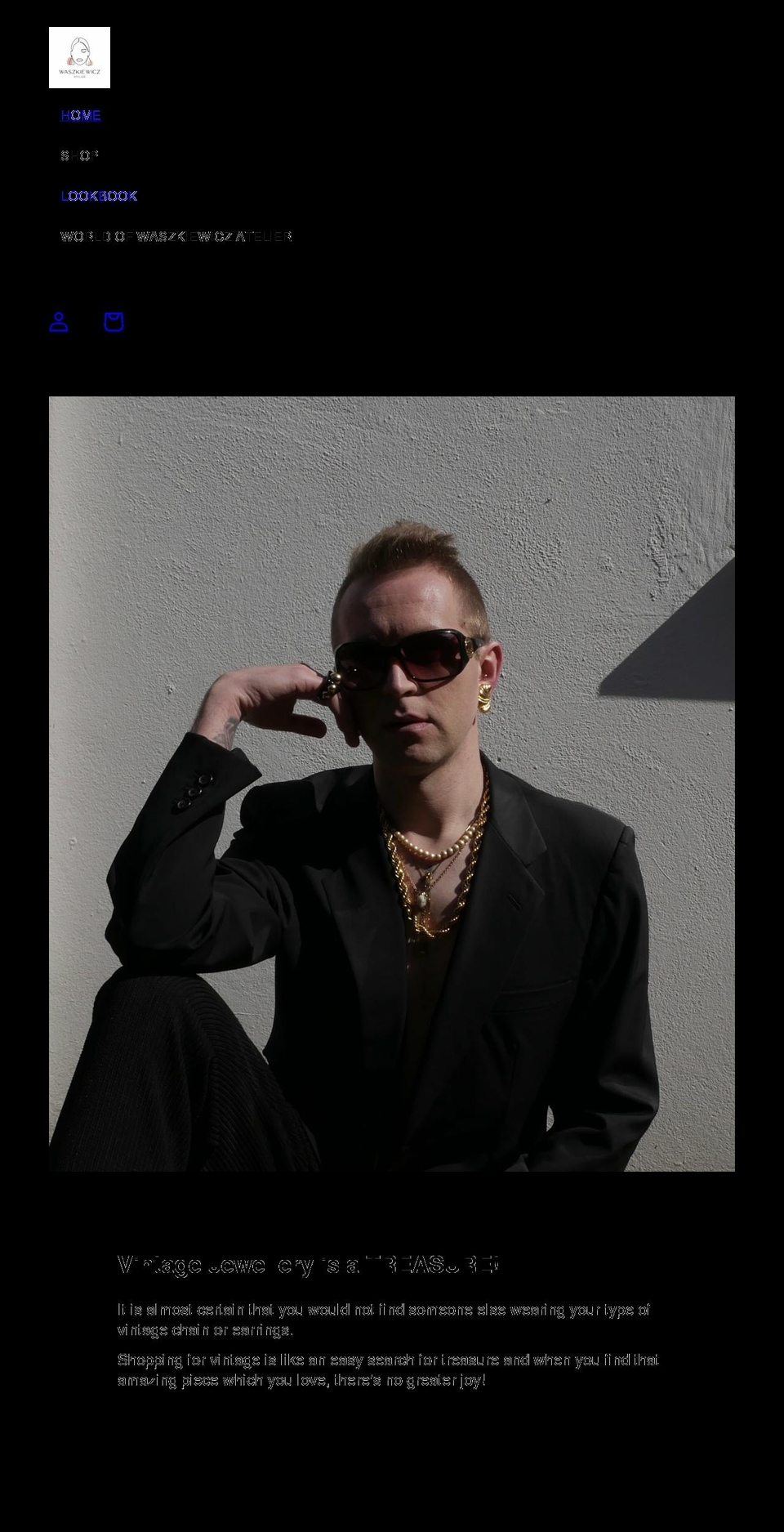 waszkiewiczatelier.co.uk shopify website screenshot