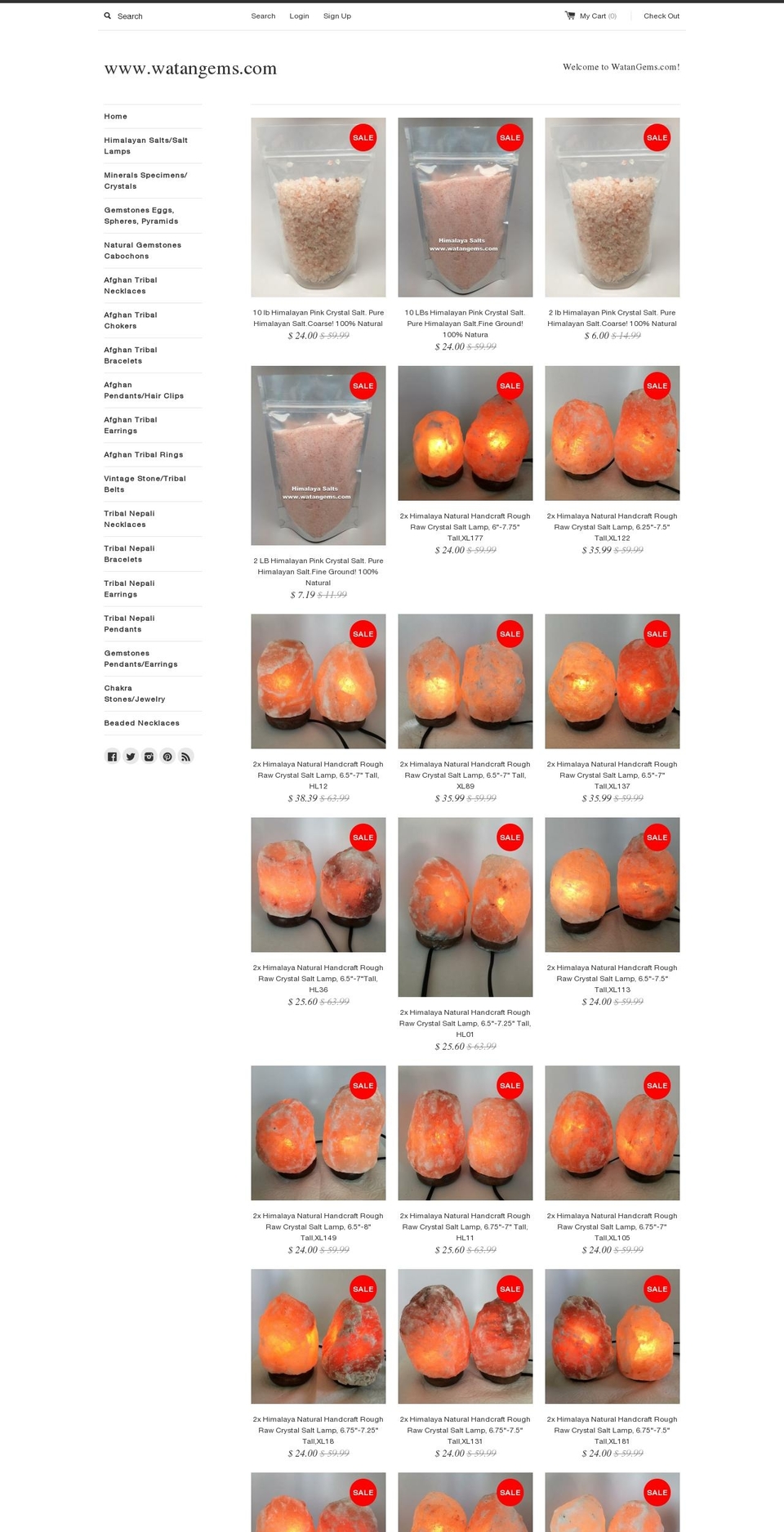 watangems.com shopify website screenshot