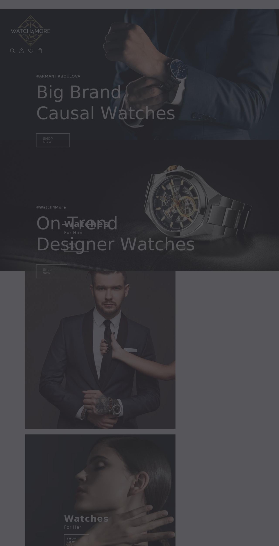 watch4more.com shopify website screenshot