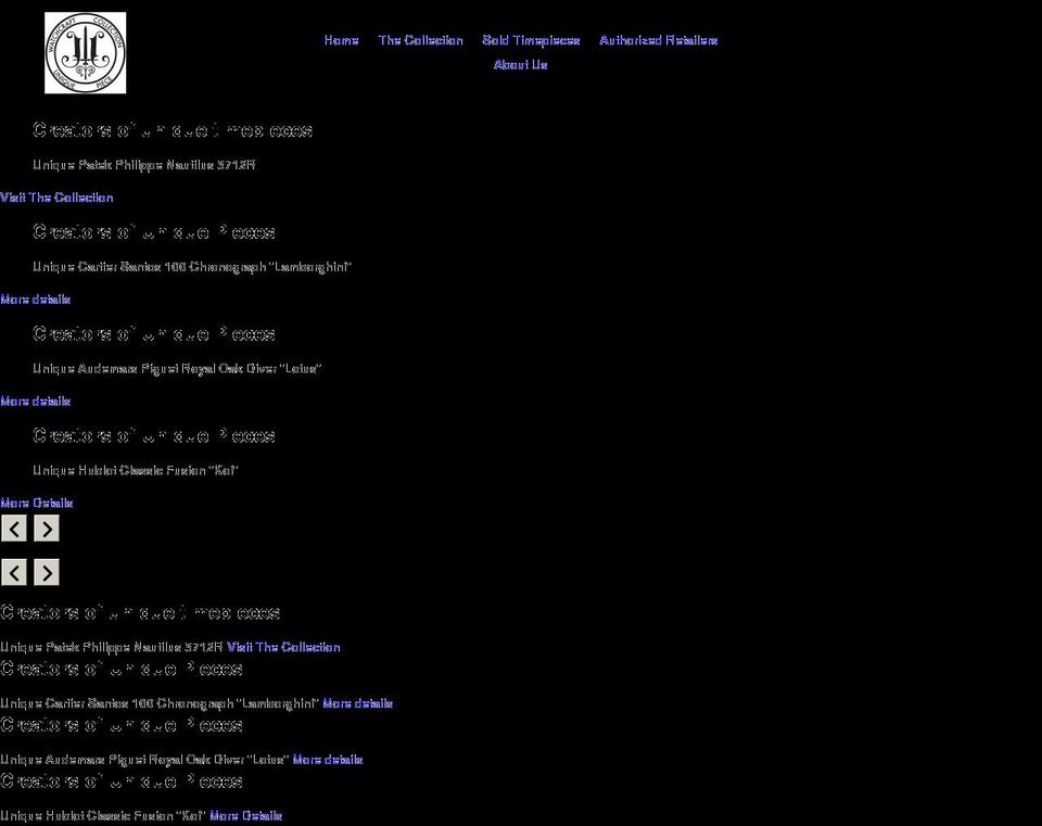 watchcraftcollection.com shopify website screenshot