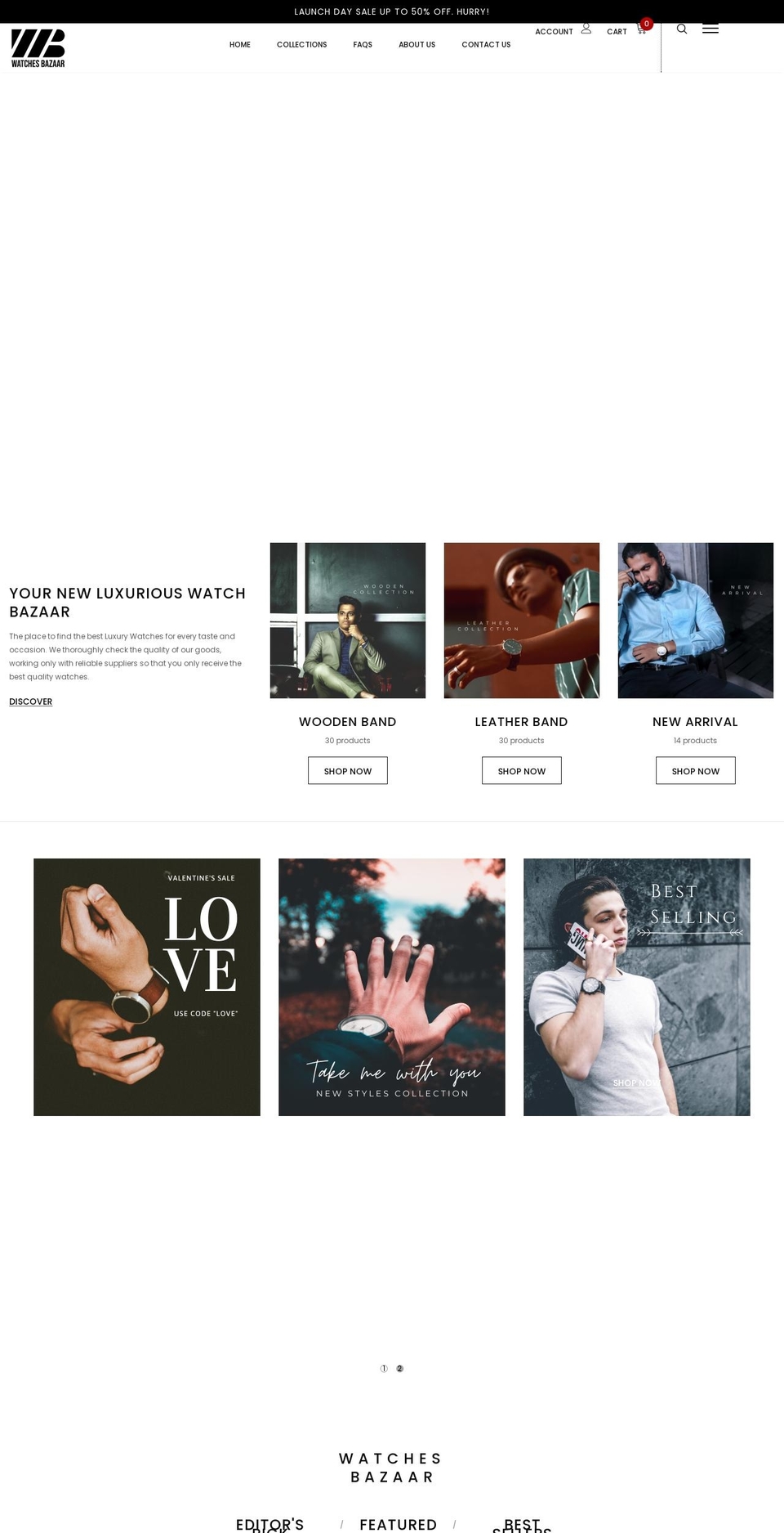 watches-bazaar.com shopify website screenshot