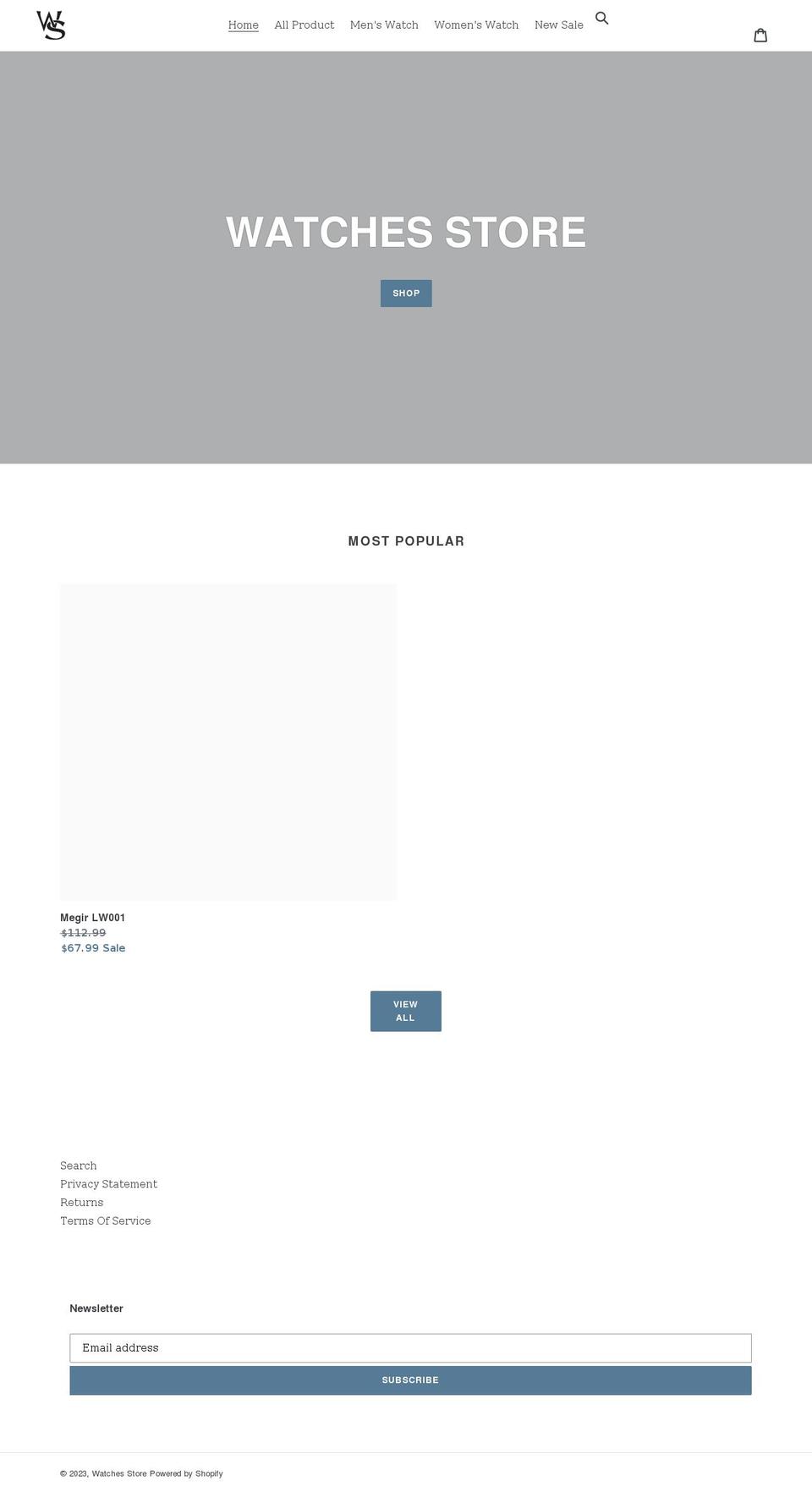 watches-storeee.myshopify.com shopify website screenshot