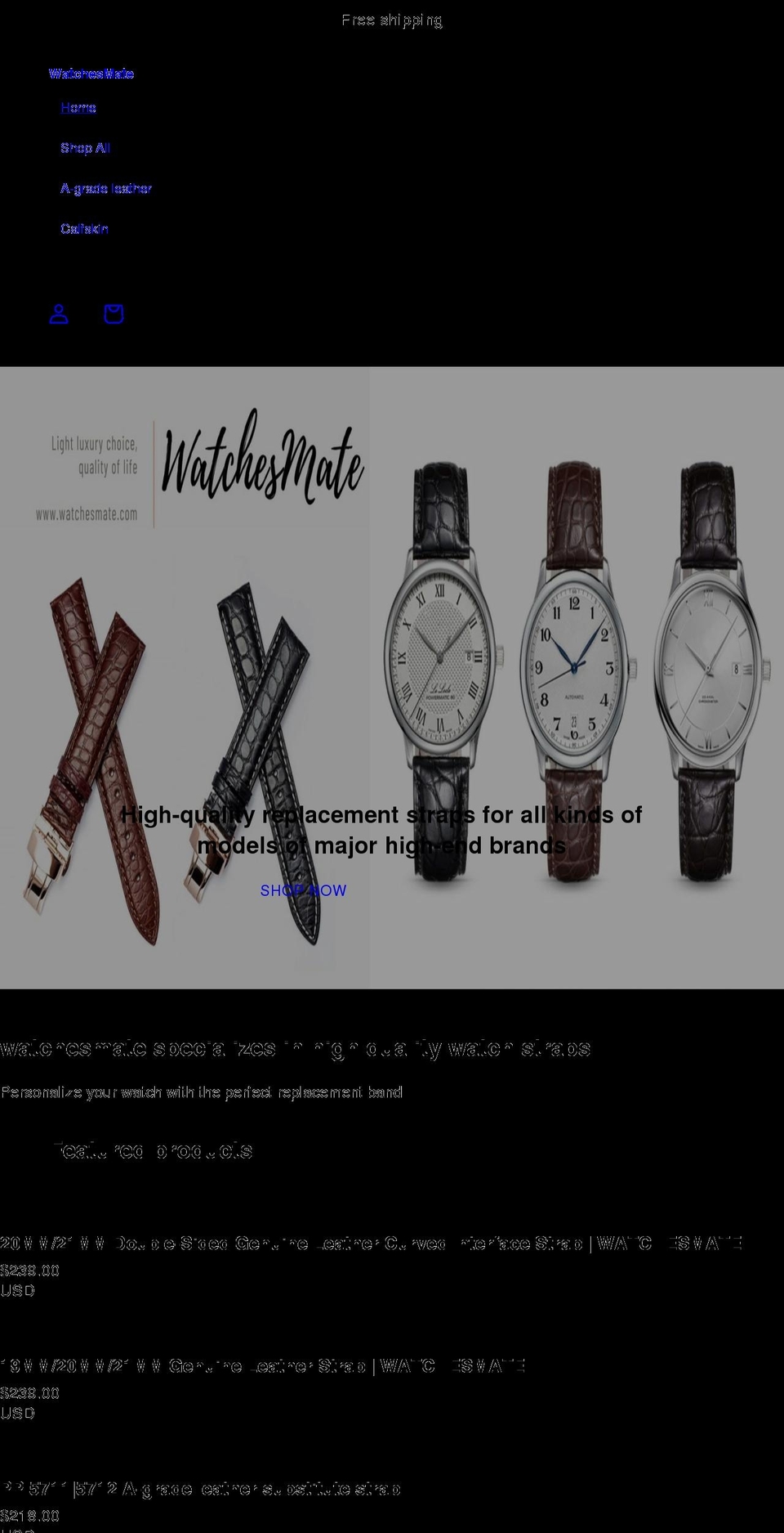 watchesmate.com shopify website screenshot