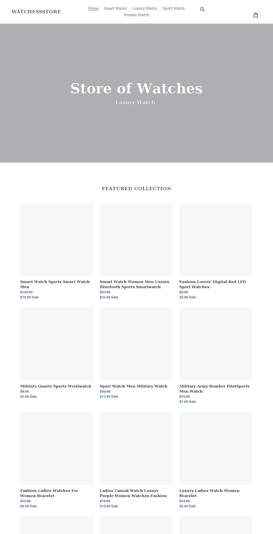 watchessstore.myshopify.com shopify website screenshot