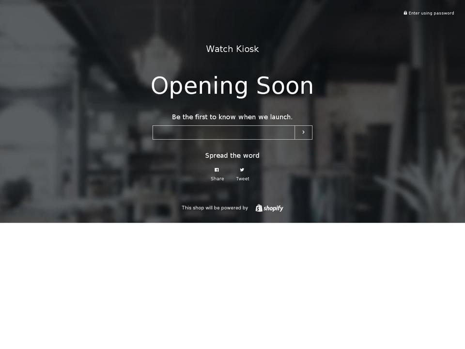 watchkiosk.com shopify website screenshot