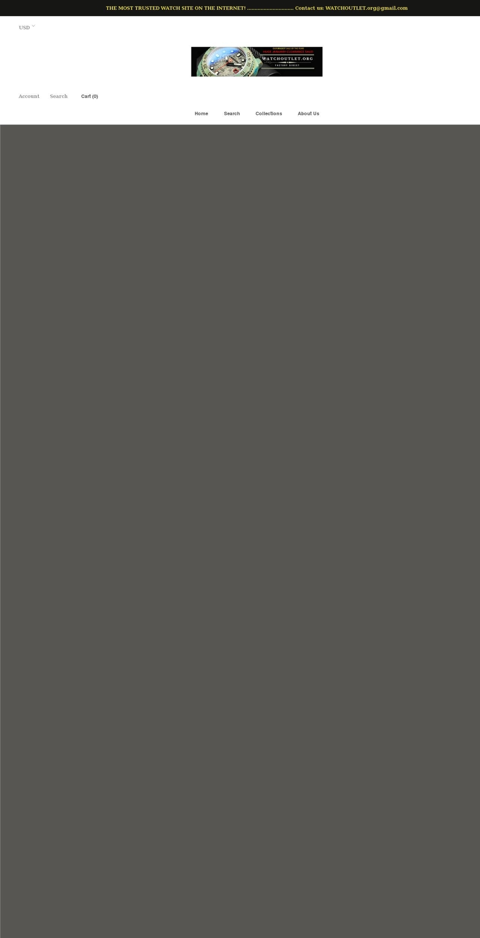 watchoutlet.org shopify website screenshot