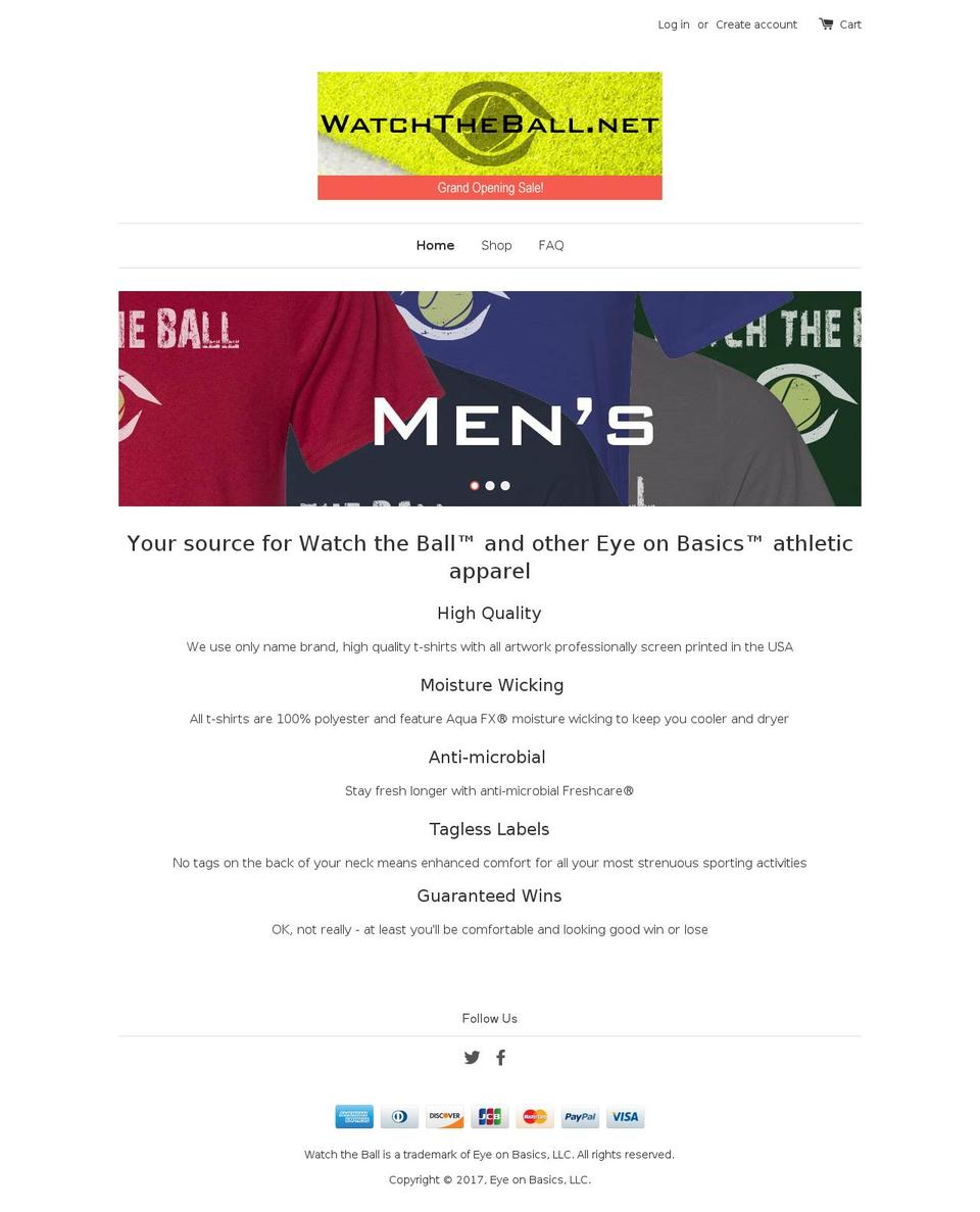 watchtheball.net shopify website screenshot