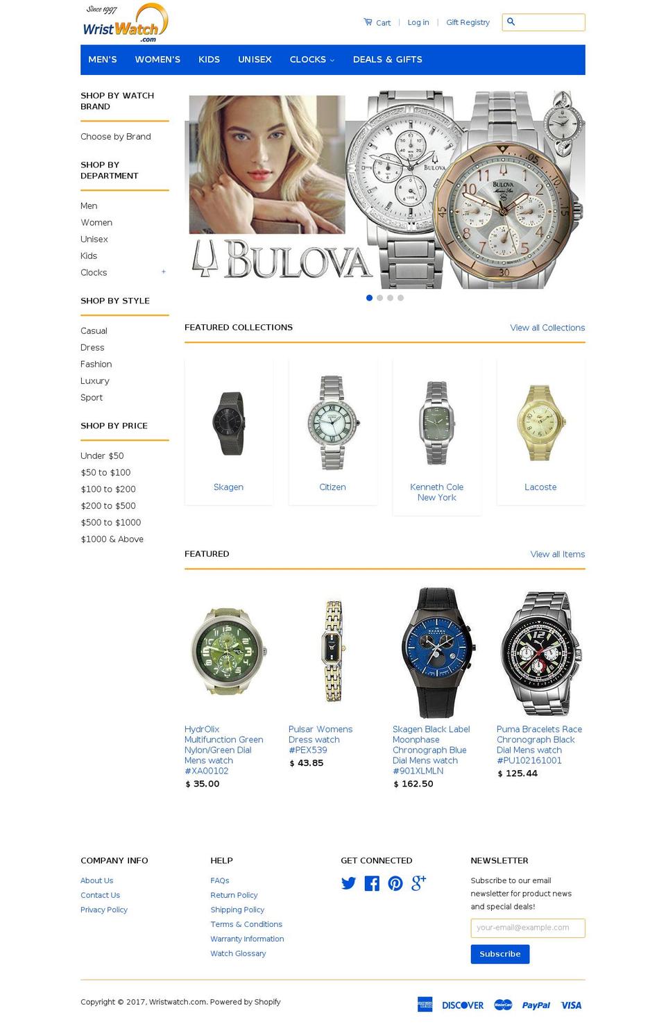 watchzone.com shopify website screenshot