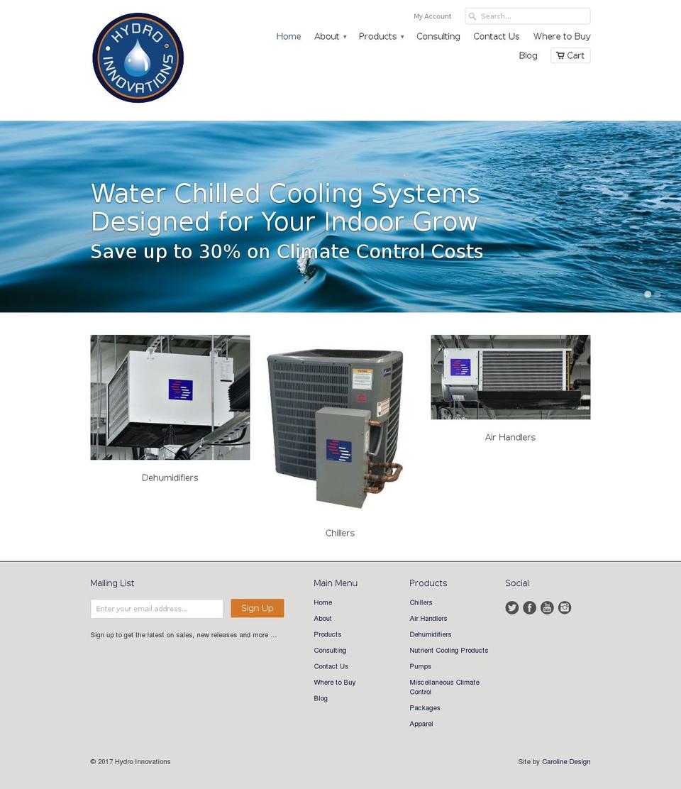 water-cooled.com shopify website screenshot