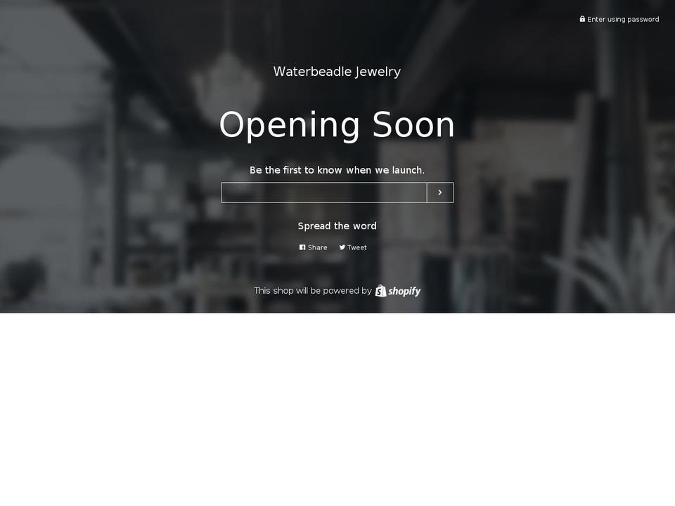 waterbeadle.com shopify website screenshot