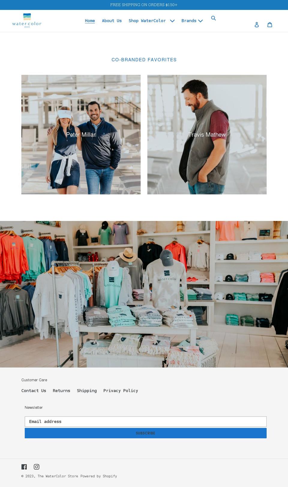 watercolorstorefl.com shopify website screenshot