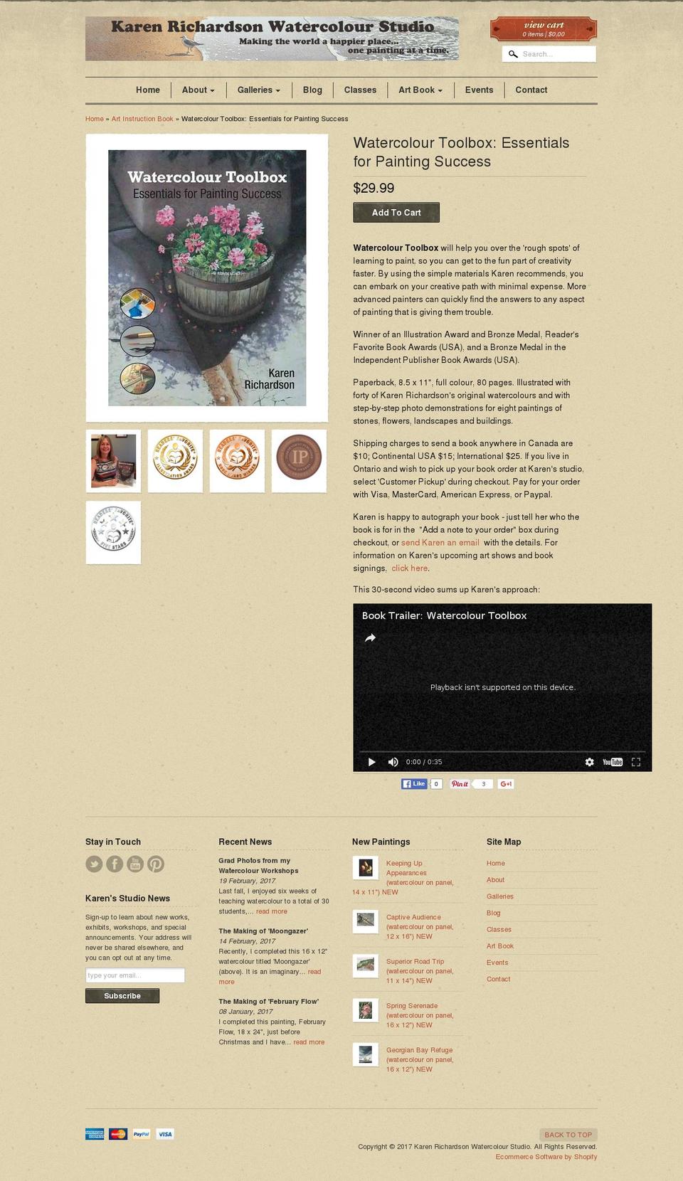 watercolourtoolbox.com shopify website screenshot