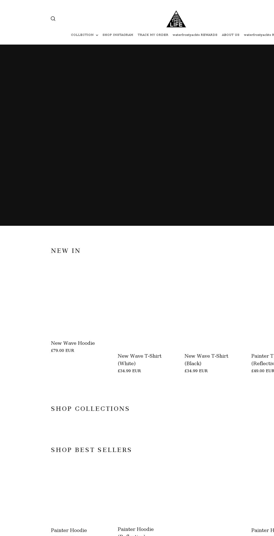 waterfrontyachts.com shopify website screenshot