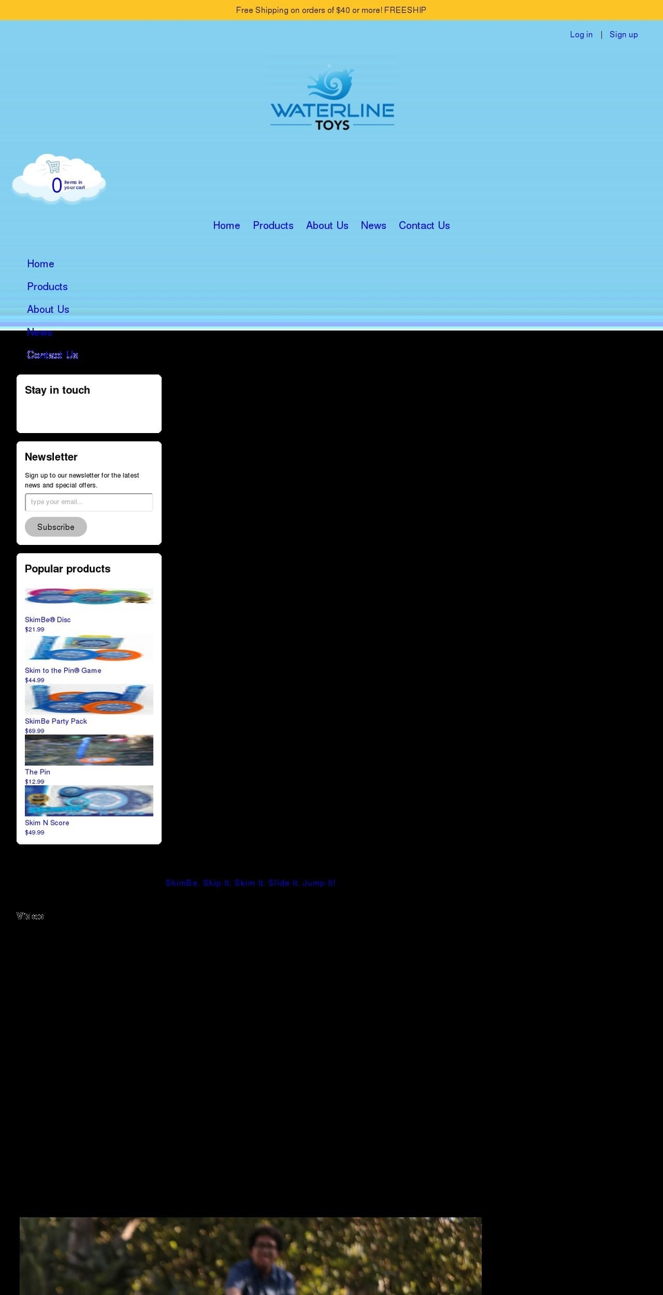 waterlinetoys.com shopify website screenshot