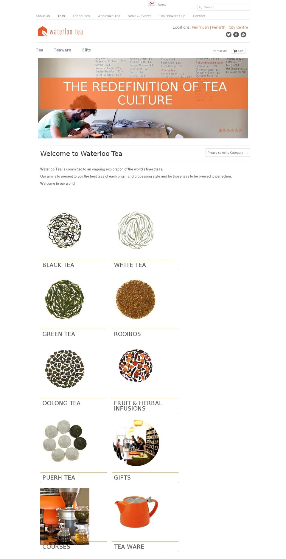 waterlootea.com shopify website screenshot