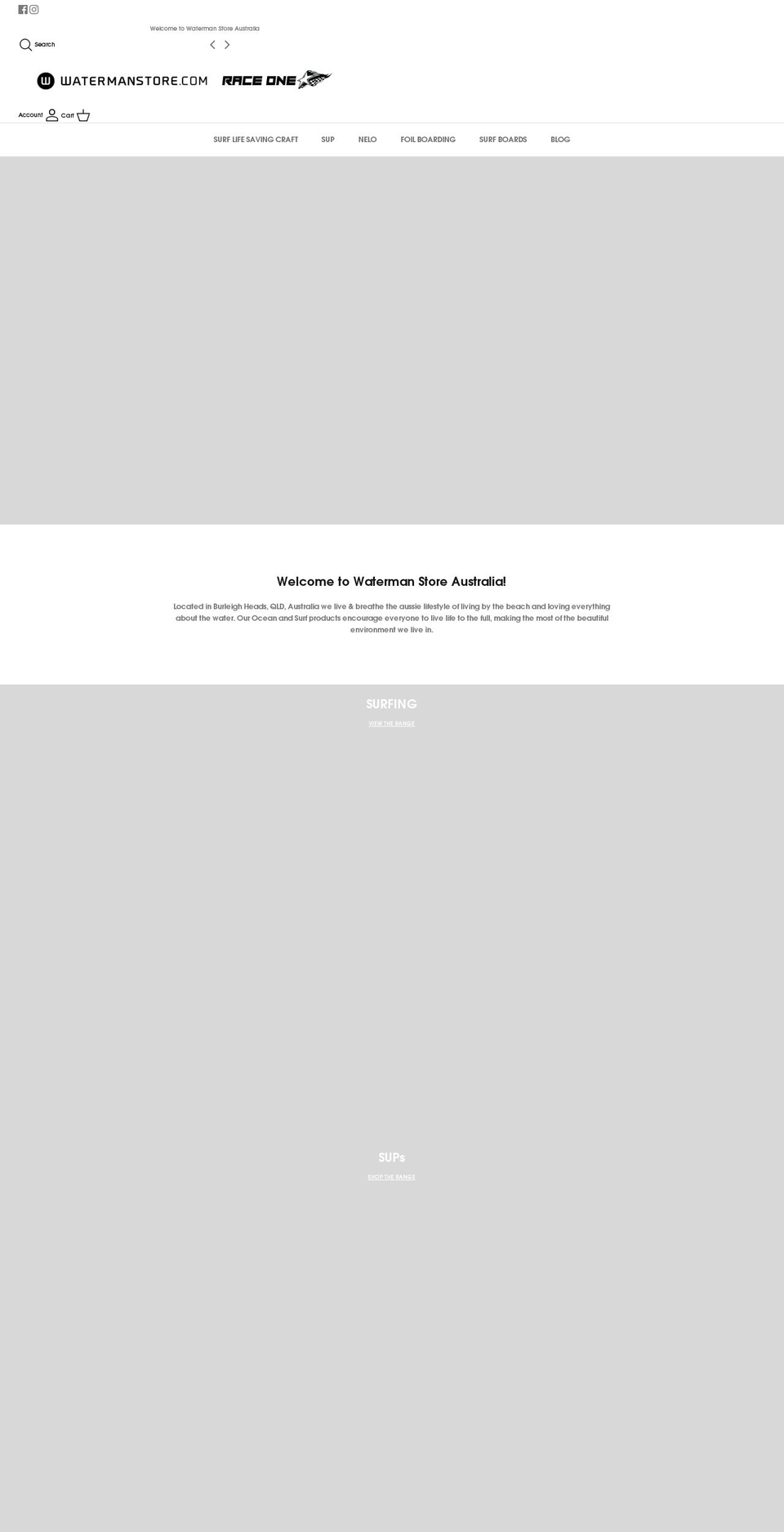 watermanstore.com.au shopify website screenshot