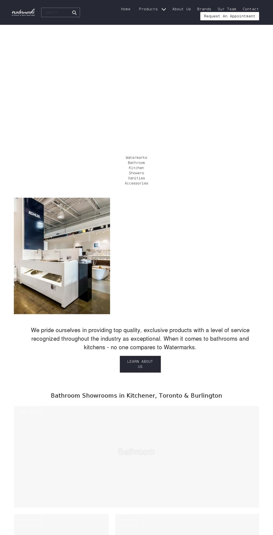 watermarksboutique.com shopify website screenshot