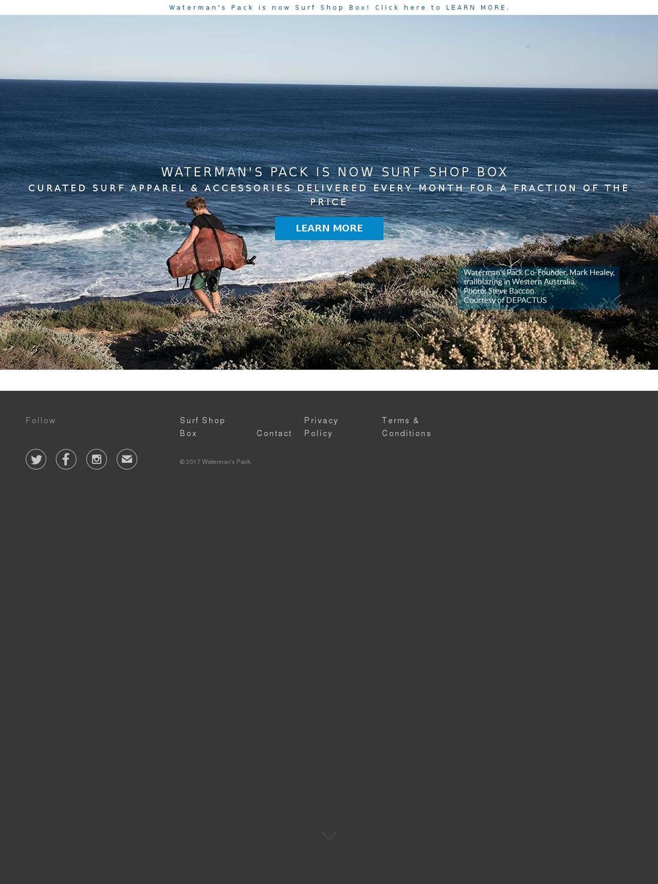 watermenspack.com shopify website screenshot