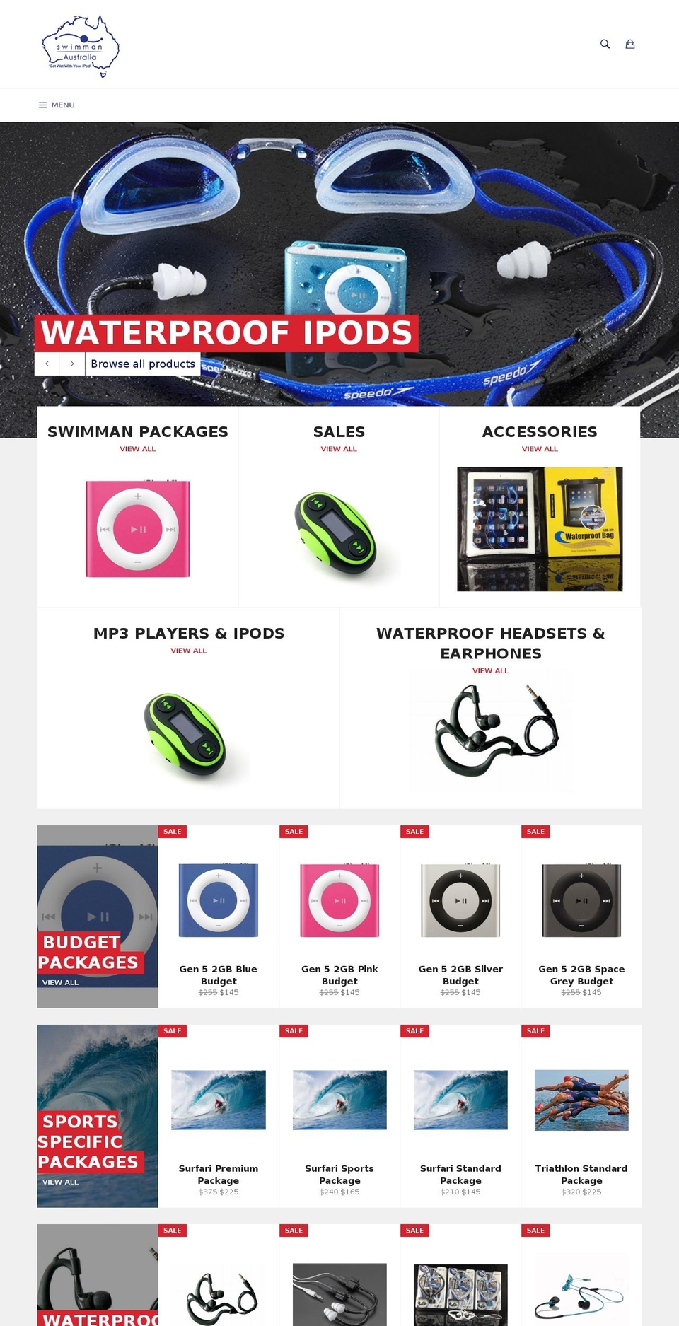 waterproofipod.net.au shopify website screenshot