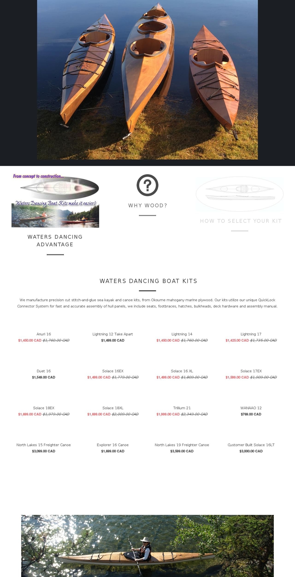 watersdancing.com shopify website screenshot