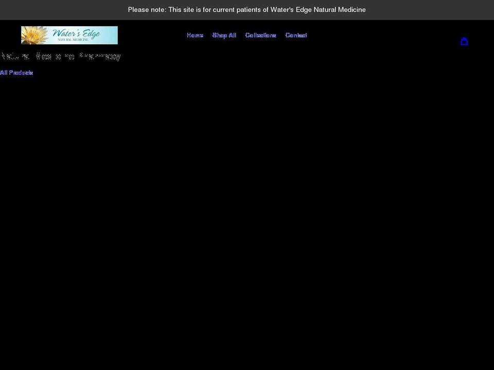 watersedgeclinic.com shopify website screenshot