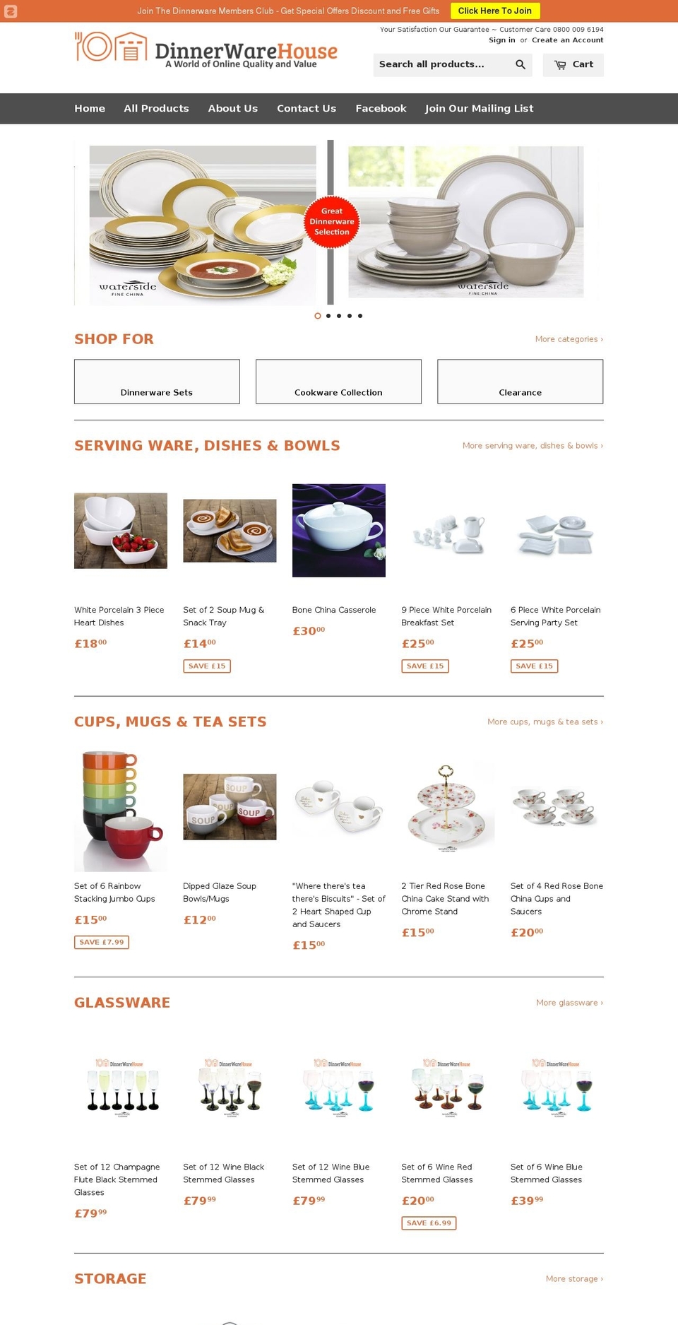 watersidefinechina.com shopify website screenshot