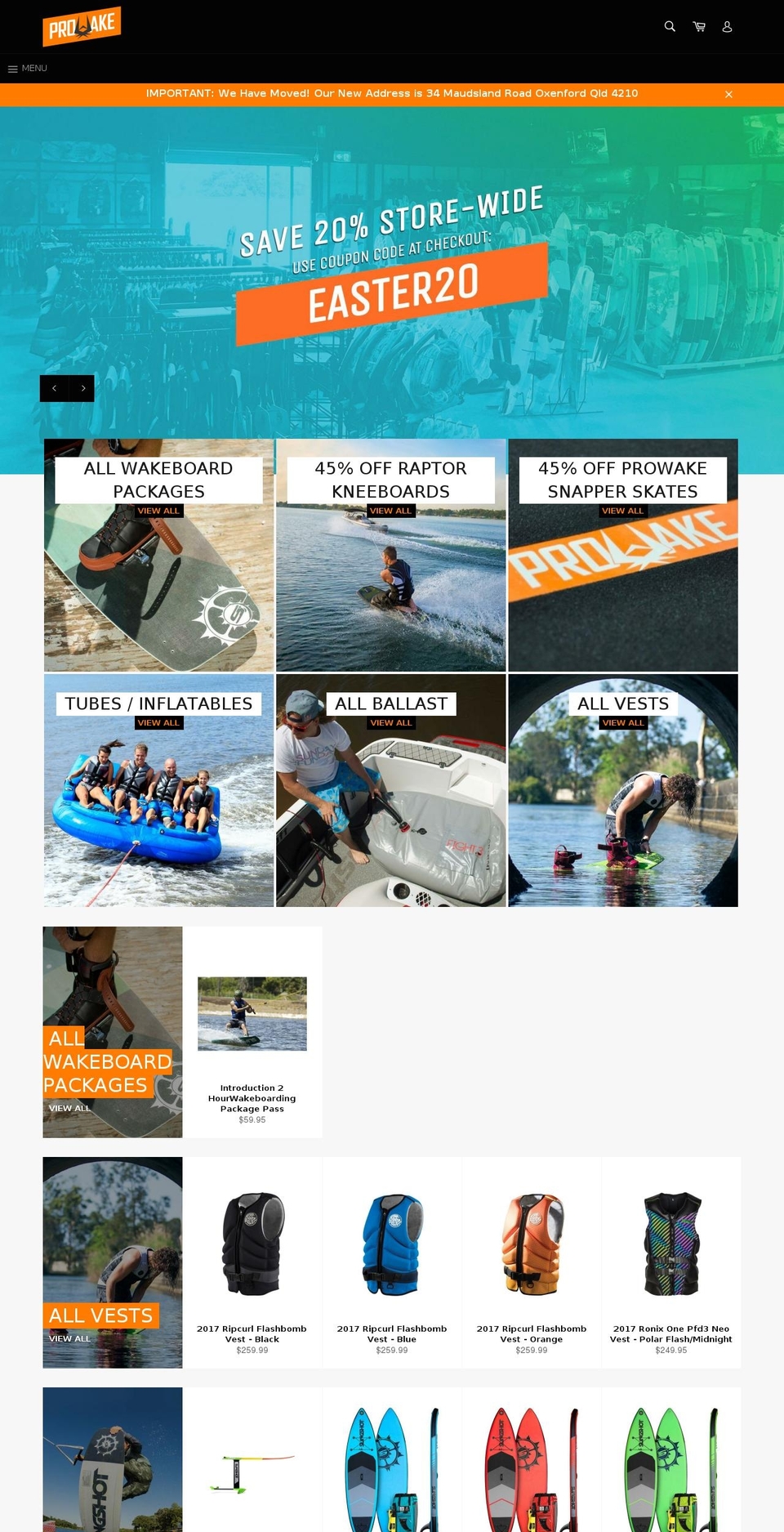 waterskisonline.com shopify website screenshot