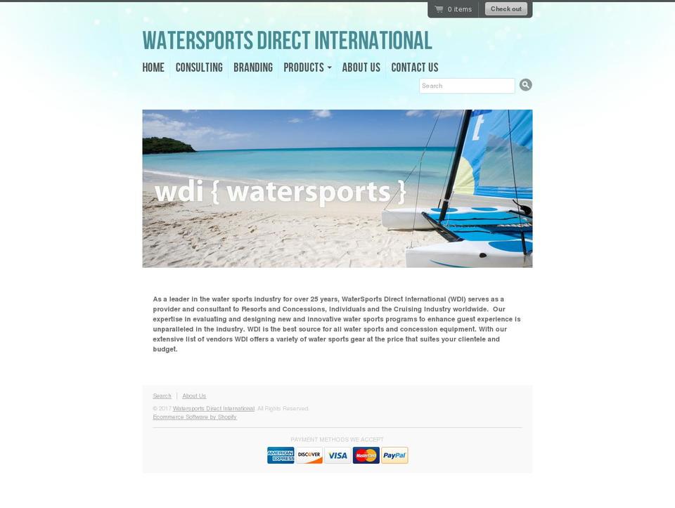 watersportsdirectinternational.com shopify website screenshot
